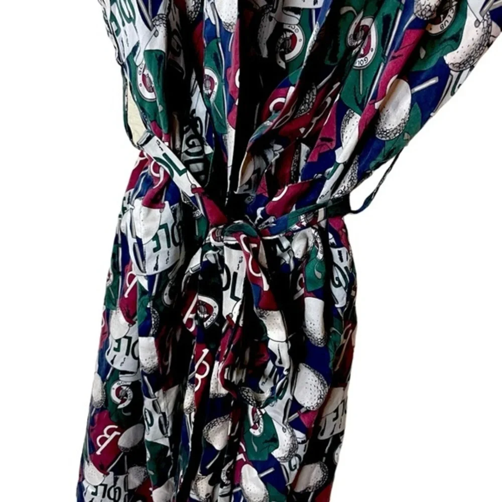 Vintage Golf Reckless 100% Silk Robe Unisex‎ - Picture 3 of 6